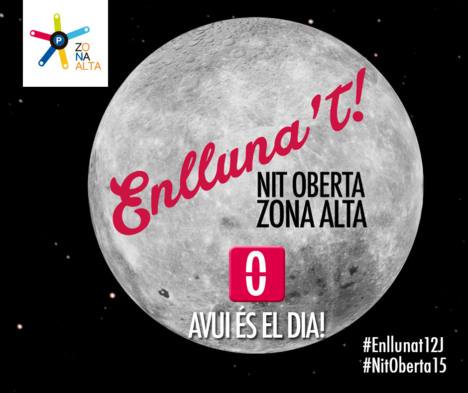 paerialleida's tweet photo. Avui, a partir de les 20h, no et perdis la #NitOberta15 . +info: http://t.co/KbyCwVWqWD #Enllunat12J @ZonaAltaLleida http://t.co/k3LpHHD3H1