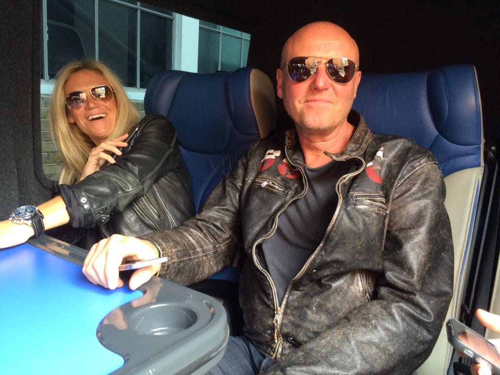 LiveMusicPhoto_'s tweet photo. We're on the road - look out @IsleOfWightFest here we come @holyholybowie @mrgregory @Tonuspomus @WoodyWoodmansey http://t.co/eOOdNSeW7W