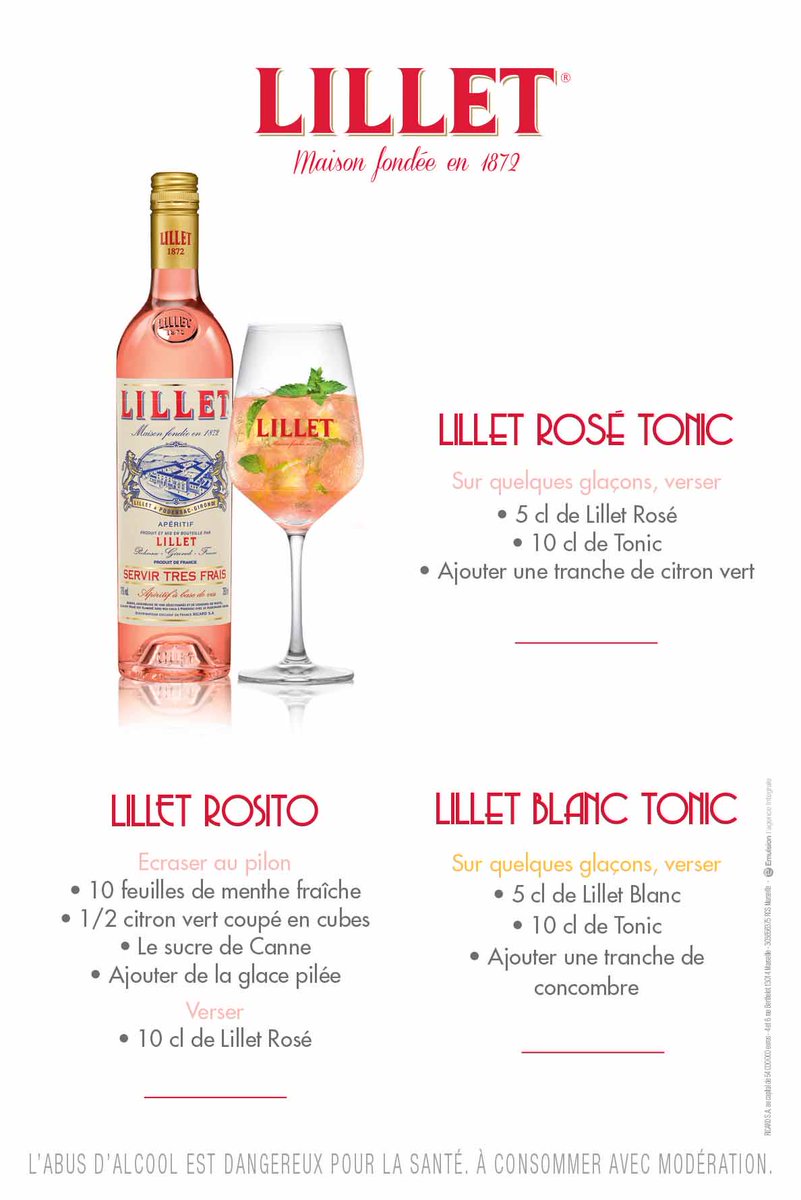 MCSCOM's tweet photo. 3 jolis cocktails pour l'#apéro à base de #Lillet rosé :) http://t.co/KEC4WcRb1q