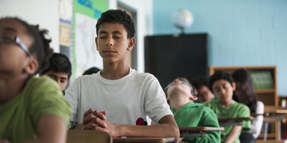 HuffPostRelig's tweet photo. Reading, Writing, Required Silence:
How meditation is changing schools and students http://t.co/2L7hCvmWVN http://t.co/puhfgmXBV2