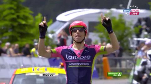 EurosportTV_Por's tweet image. Rui Costa vence 6ª etapa do #CriteriumduDauphine e sobe a 2º da geral! Enorme! @RuiCostaCyclist @lampre_merida