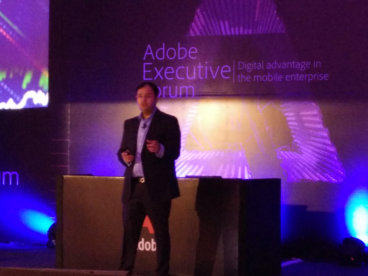 MINITAKUMAR's tweet photo. @umang_bedi setting the stage talking about enterprise mobility #adobeexecforum http://t.co/zzFLdi42F7