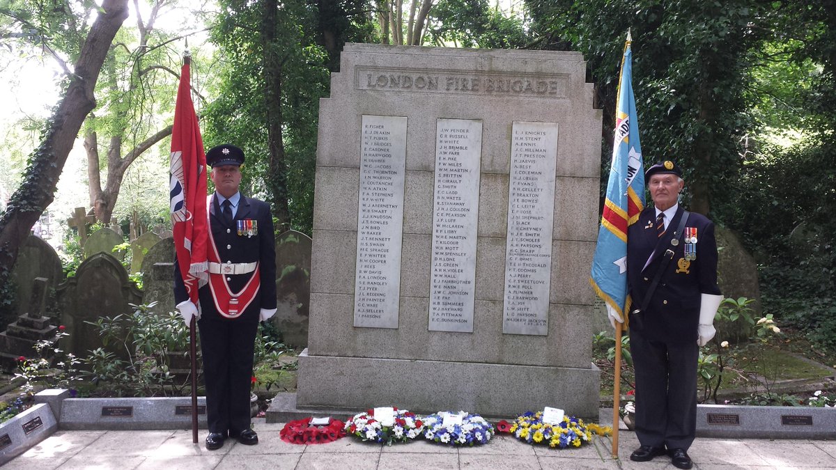 We held our annual memorial service to fallen firefighters in #Highgate. We'll #neverforget the sacrifice they made.