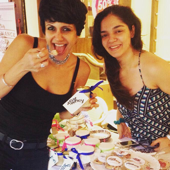 mandybedi's tweet photo. Whey protein goodies to make you go Mmmmmm! @EatAWhey no holds barred!!  #MBweekend @mandiradesigns http://t.co/6pmh86DYfe