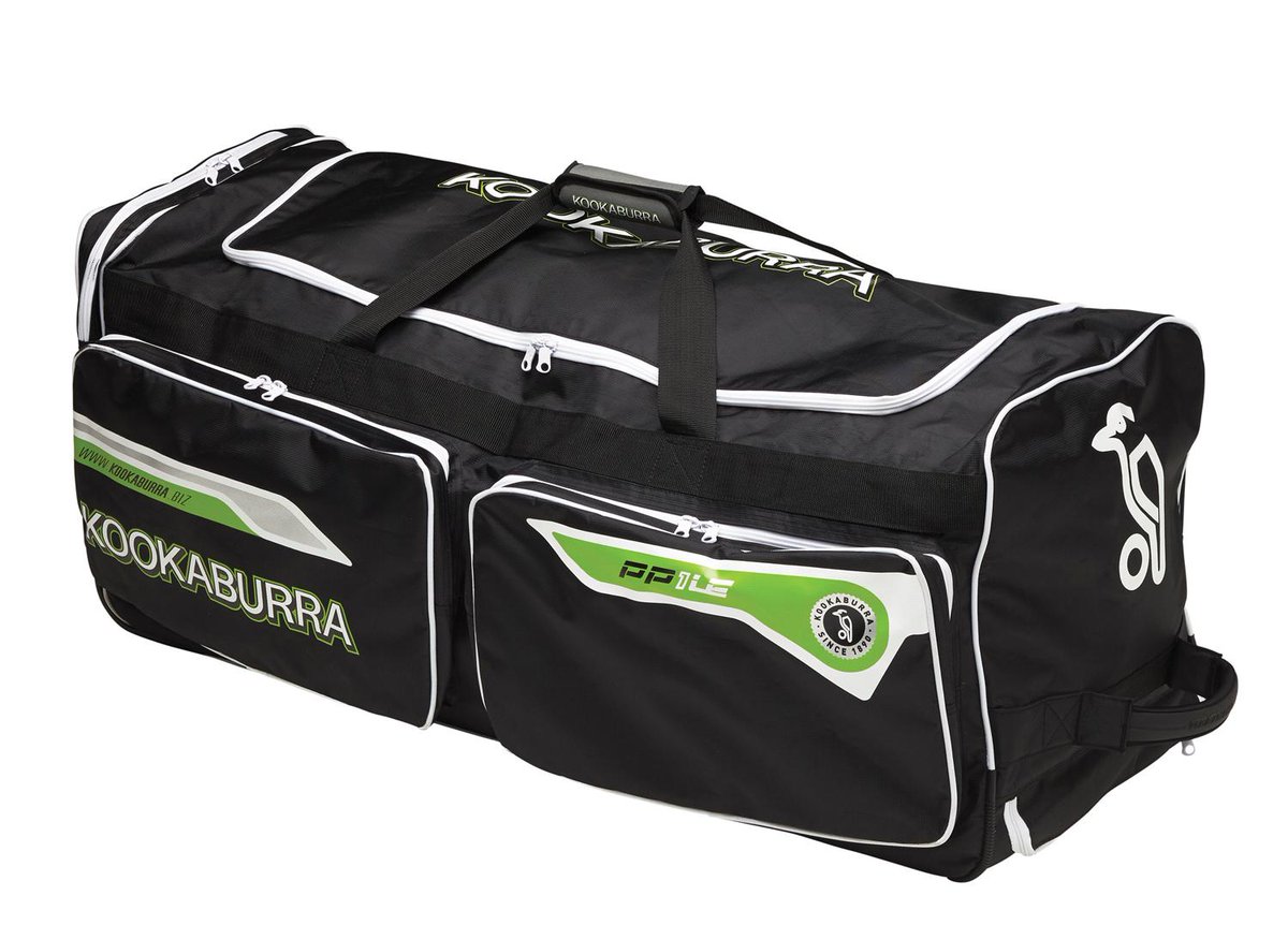 #Competition time! #Win a NEW Pro Players 1LE #cricket Wheelie! To enter RT &amp; Follow. kookaburra.biz