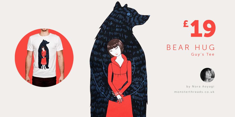 monsterthreads's tweet photo. Bear Hug Guy's #Tee by Nora Aoyagi http://t.co/2loS09tVPI #cool #tshirts http://t.co/Rx95XJL0T1