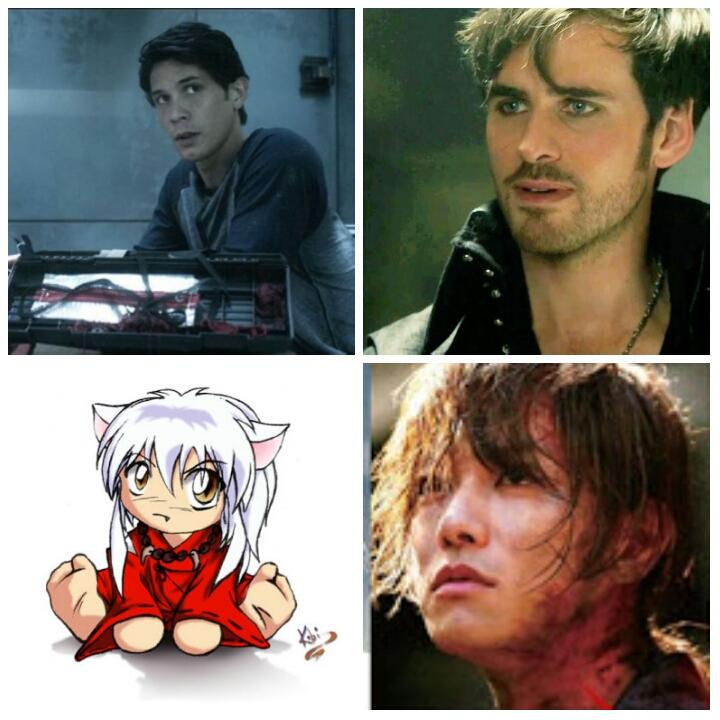 HooRej's tweet photo. Tagged by @MoreMorley and @beccaroo24. Post your 4 fave fictional characters. #BBlake #KJones #Inuyasha #Kenshin http://t.co/Yf8oU3dqHU