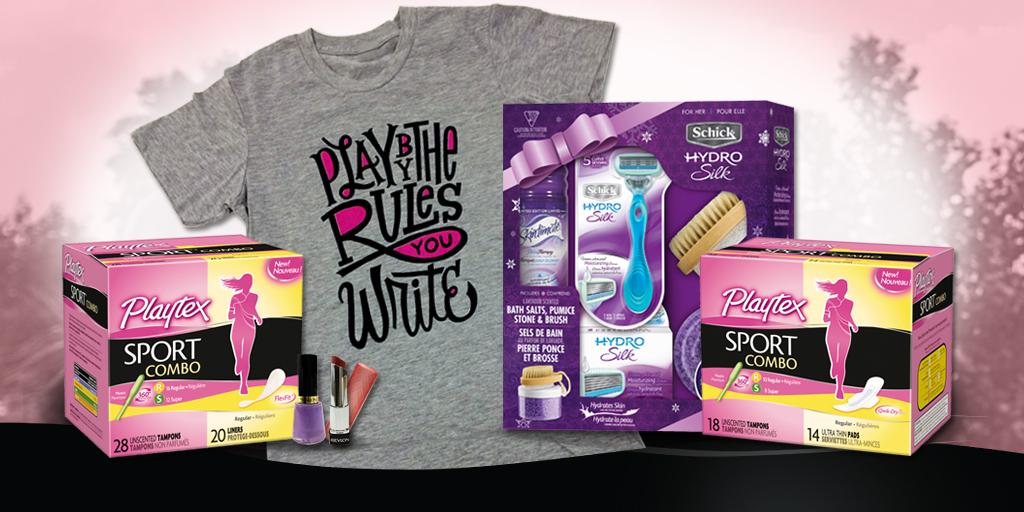 PlaytexPlayOn's tweet photo. It's your last chance to win one of these awesome prize packs! See you at 10AM (ET) #PlayOnContest http://t.co/vS5l7IM887