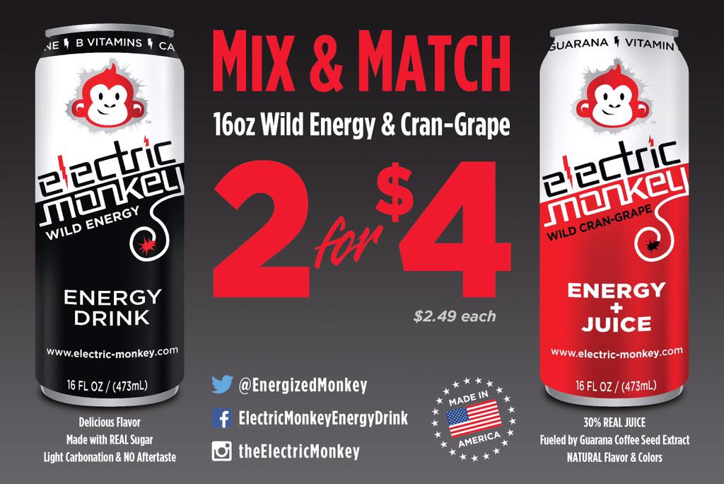 EnergizedMonkey's tweet photo. #MonkeyMobile is riding around @MyTupelo with @mitchelldistrib so if you see us, ask for a free #ElectricMonkey http://t.co/kL2VTCvVvf