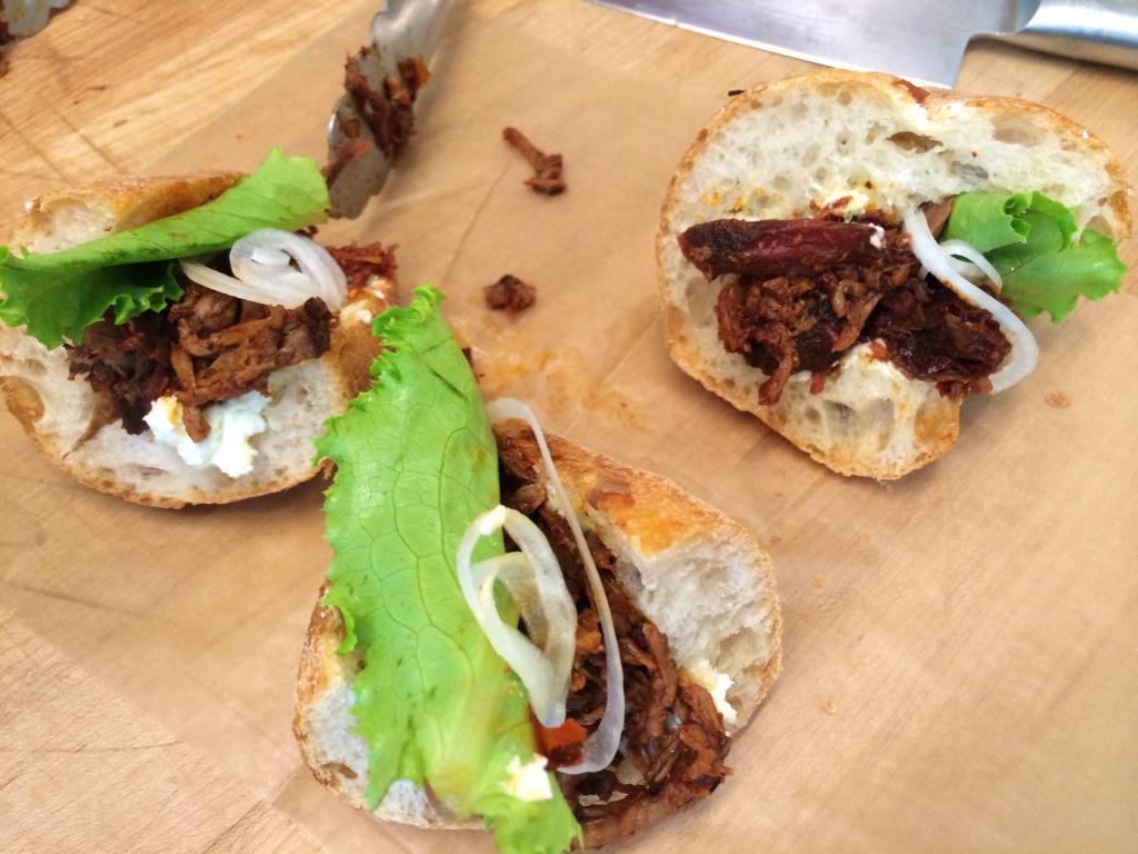 MaineMeat's tweet photo. Barbacoa Beef Sandwich! #butcherssandwichoftheday #nottobemissed #firstbithday http://t.co/MzQ7hMvwBU