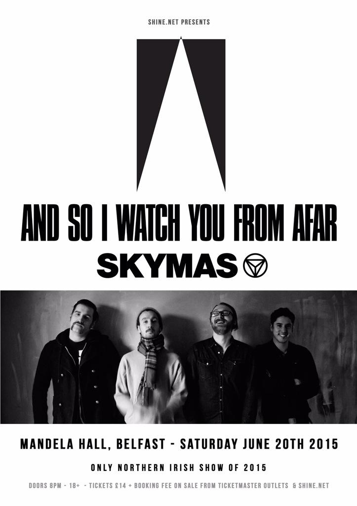 Delighted to announce the awesome <a href="/Skymas_Band/">SKYMAS</a> will be joining us at our <a href="/mandelahall/">Mandela Hall, Belfast</a> show next Saturday night