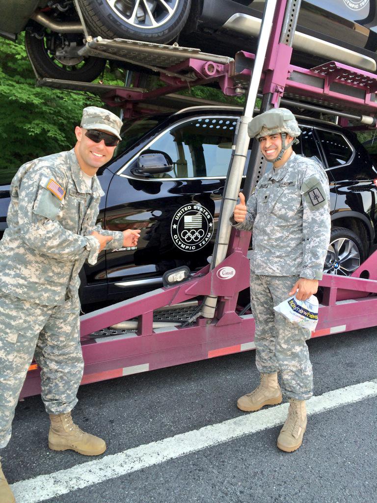 BOBSLEDR's tweet photo. A little roadside reminder of how lucky I am to serve in the @USArmy and compete for @TeamUSA. @USNationalGuard http://t.co/f4SJ5GtApr