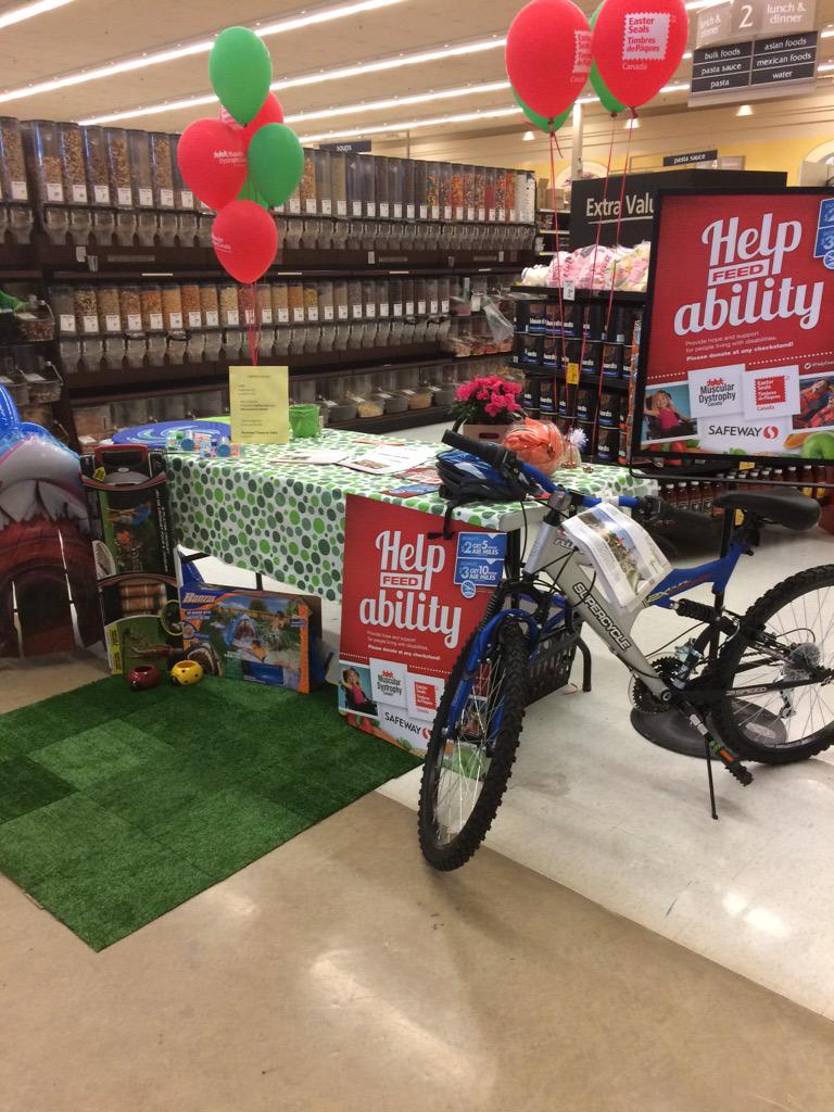 eastersealsAB's tweet photo. Leduc Safeway all ready for the two week fundraising campaign #canadasafeway. @SafewayCanada http://t.co/uIMKgmKxsT