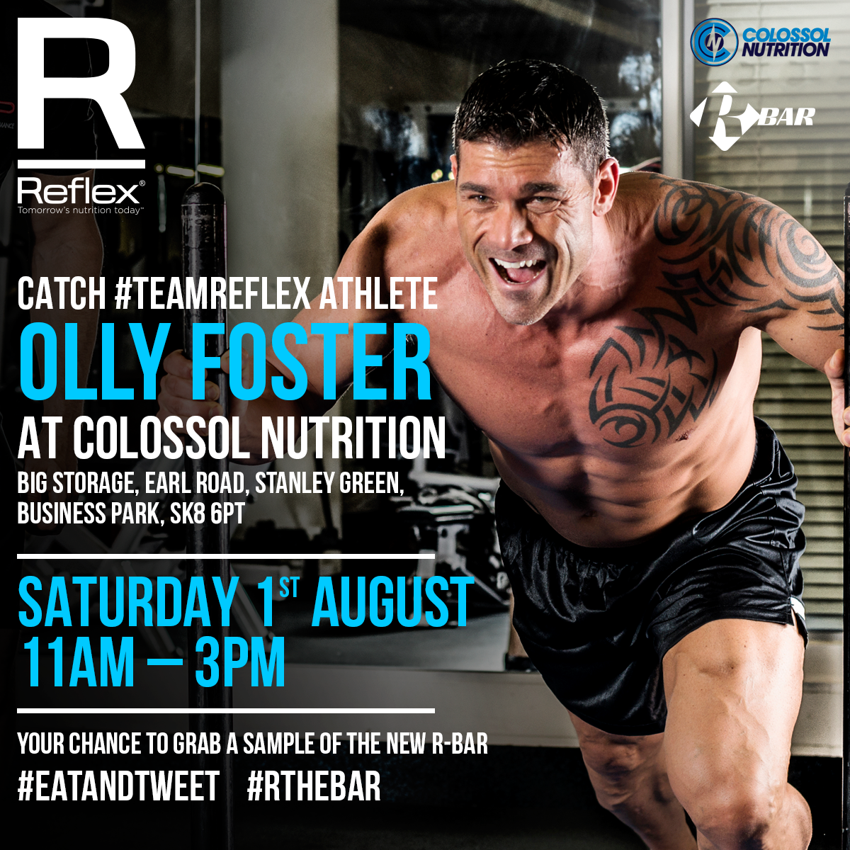 ReflexRBar's tweet photo. DATE FOR YOUR DIARY 01/09/15 @Olly_Foster at @ColossolLtdUK #Manchester #Samples of @ReflexRBar #RTheBar http://t.co/uuIpZTBBKw
