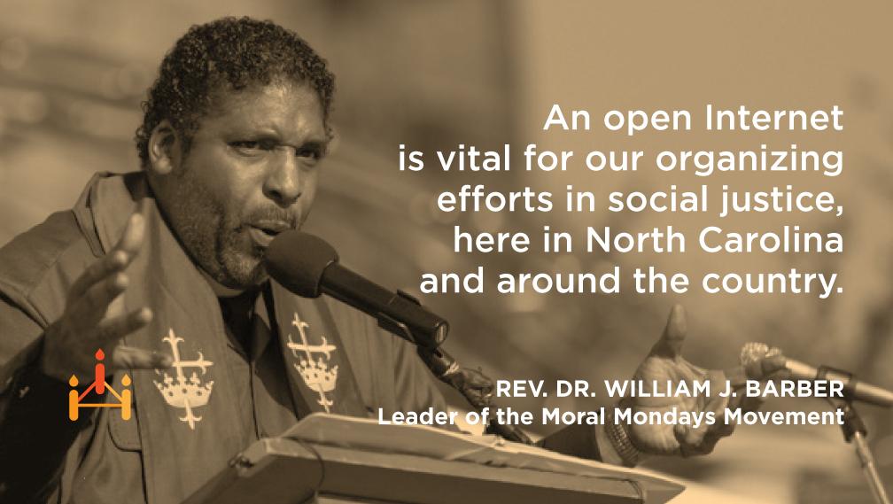 thefaithfulnet's tweet photo. "An #OpenInternet is vital for our organizing efforts in social justice." - @WJB8 #faithfulnet http://t.co/VsaCCKa2na