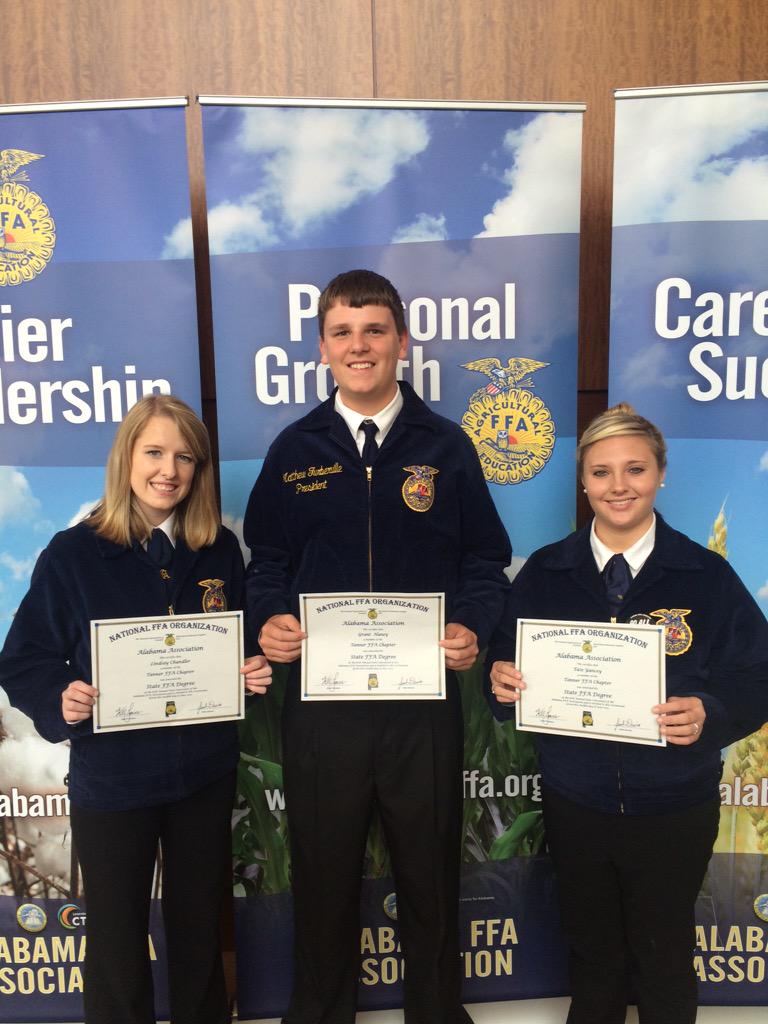 tanner_ffa's tweet photo. Lindsay Chandler, Grant Haney, & Tate Yancey received their State Degrees today. @LCSforKids http://t.co/CwJVHYYP6l