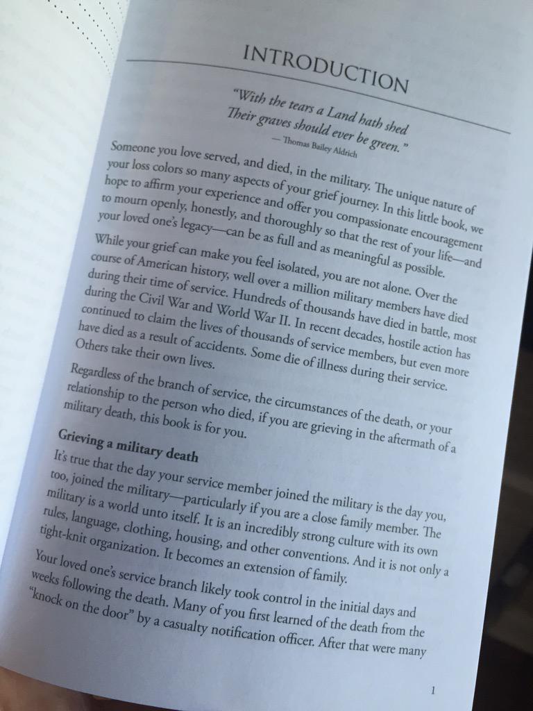 TAPSorg's tweet photo. "When loved one dies during military service, the grief of survivors is unique."  #READ TAPS new book! Buy on @amazon http://t.co/opxpepu7eb