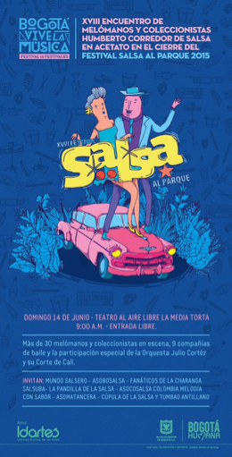 idartes's tweet photo. Los esperamos el domingo es el Encuentro de Melómanos y Coleccionistas en el marco de #SalsaAlParque2015 @MediaTorta http://t.co/tWiMuhTnv1