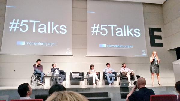 Esade's tweet photo. 5 emprendedores de #MomentumProject comparten sus proyectos en #5talksmp aquí en @ESADE (foto @luisfernandez) http://t.co/QQHANXzl5n
