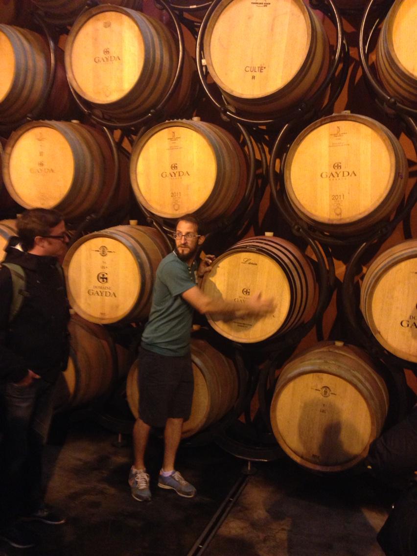 MatthewStubbsMW's tweet photo. Vincent @DomaineGayda demonstrating how to do batonnage in one quick turn. http://t.co/wjbG9oe8zG