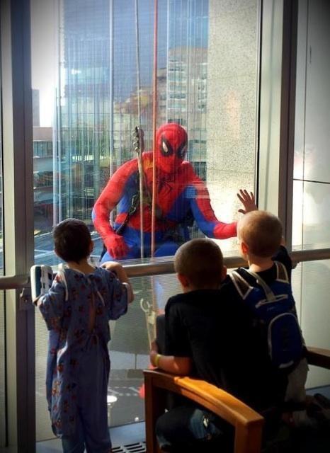 The Children’s Hospital in Philadelphia has special window washers.