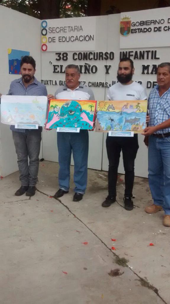 Hoy fuimos sede y jurados del 38 Concurso Nacional de Pintura Infantil "El niño y la Mar".