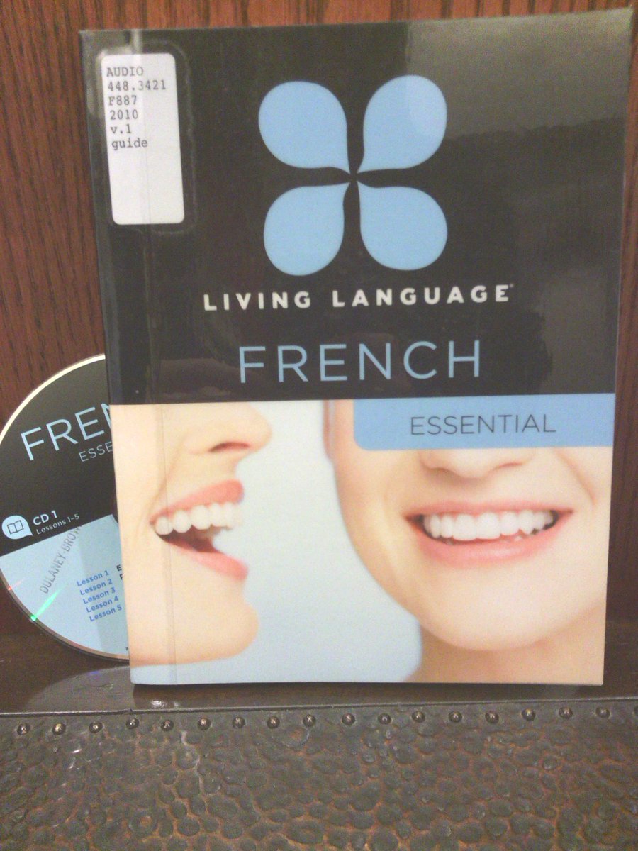 OCU_Library's tweet image. Planning a trip? Check out our new Living Language CD language courses in French, Spanish, German, and Italian
