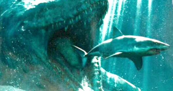 Our "Pike Eats Camera" looks a little like "Mosasaurus Eats Great White"! #JurasicWorld