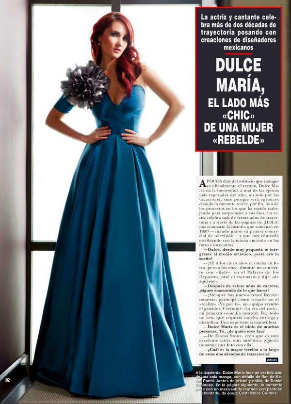 DulceMariaMty's tweet photo. #ScansHQ: @DulceMaria en la revista "HOLA México" #KCAMexico #DulceMaria #OLoHacesTuOLoHagoYo http://t.co/BN1fOjed6l