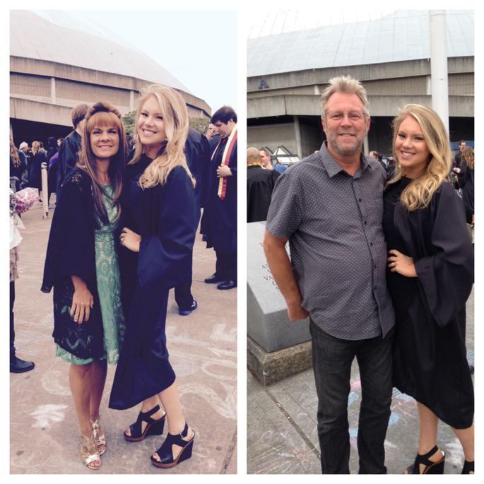 JeriNicholson's tweet photo. Pre University of Washington graduation pics @HaleyNicholson.  We ❤️you!  #proudparents #loveourgirl #blessed http://t.co/pZd7qLa1oh