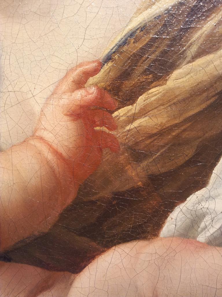 mcdfrago's tweet photo. Beau repentir dans cette Vierge à l'enfant attr. à Simon #Vouet de la prochaine vente @SothebysFr #smv195 http://t.co/qxR6c2mkTh