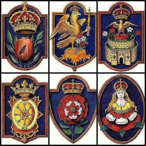 Signatures &amp; badges of the 6 wives of #HenryVIII #Tudor

Firmas e insignias de las 6 pobres esposas de #EnriqueVIII