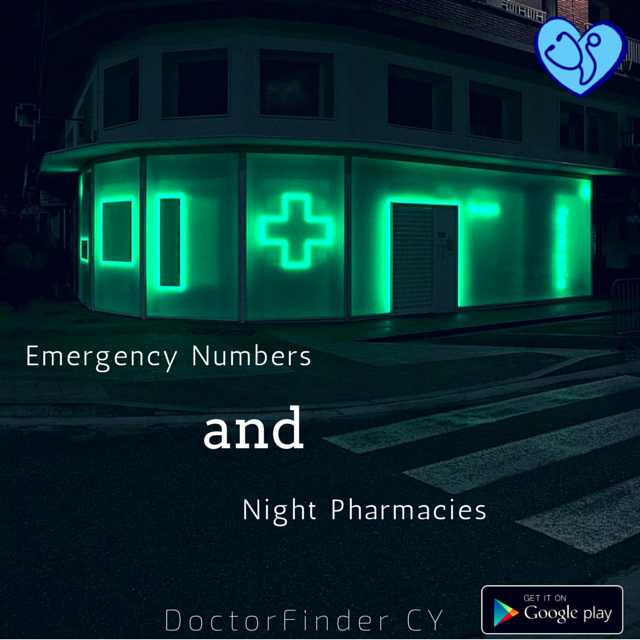DoctorFinderCY's tweet photo. Pharmacies on Call + Emergency numbers !

Download @ https://t.co/LGkRQBjYMi
#night... http://t.co/ZNJfStflz5