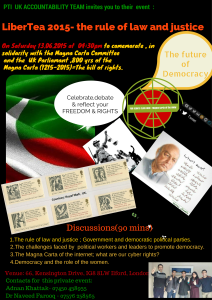 LiberTea 2015- the rule of law and justice :  The great Magna Carter Weekend! ptiukaccountabilityteam.wordpress.com/2015/06/12/lib…