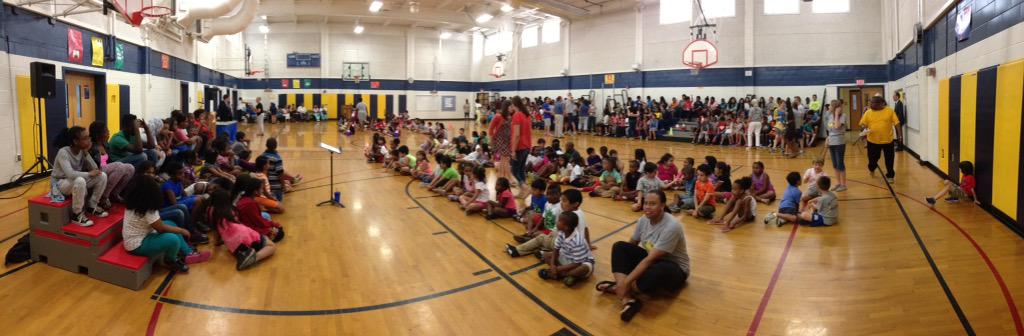 nowmrshaines's tweet image. #HFBTweets community anxiously awaiting our 100 Years Kick Off Assembly! #apsisawesome #HFB100Yr