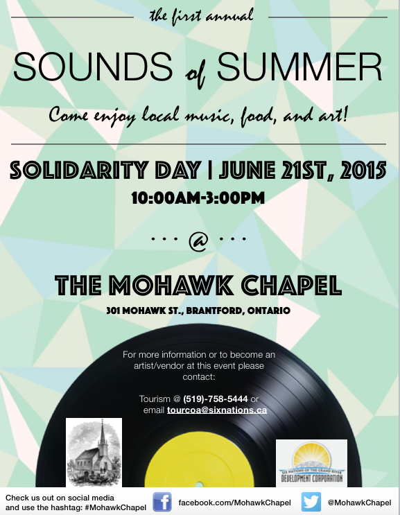 We are pleased to announce our first #SoundsofSummer event here at the #MohawkChapel Join us June 21st for some fun!