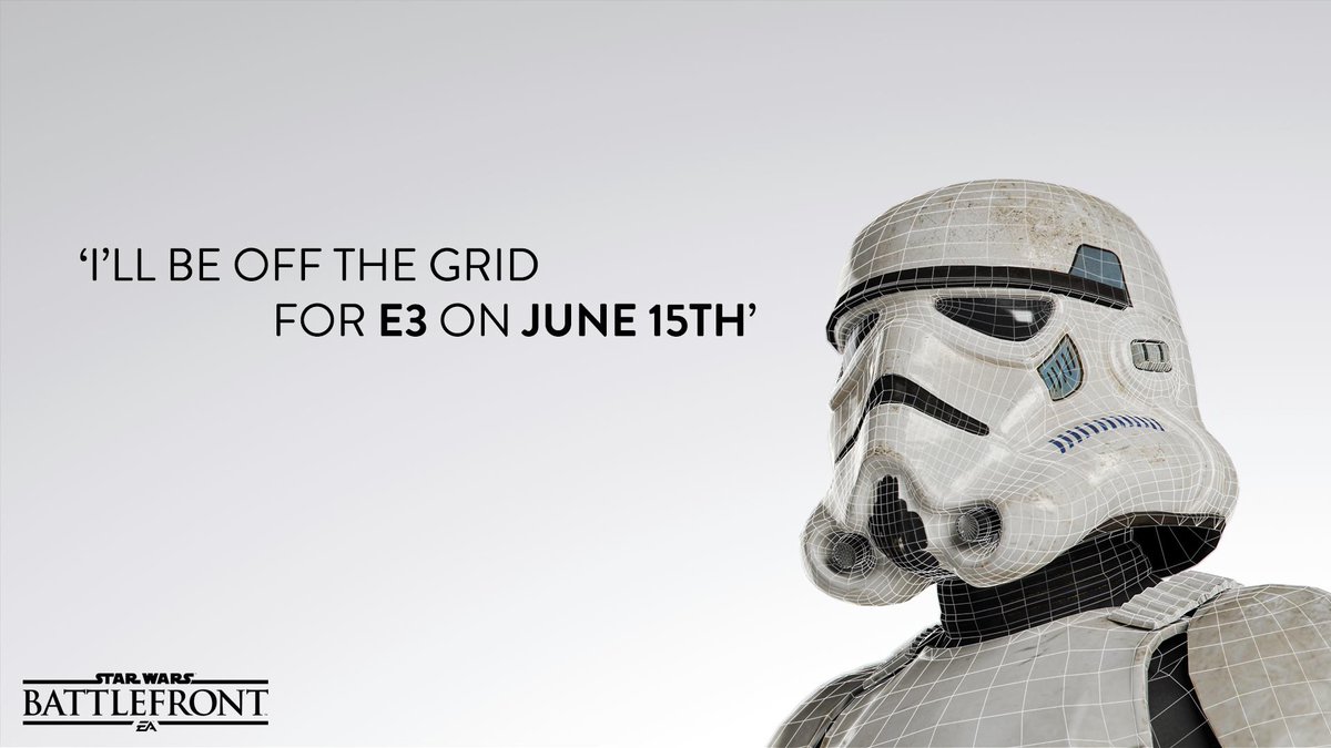 EAStarWars's tweet image. You have your orders. #StarWarsBattlefront #EAE3 #E32015