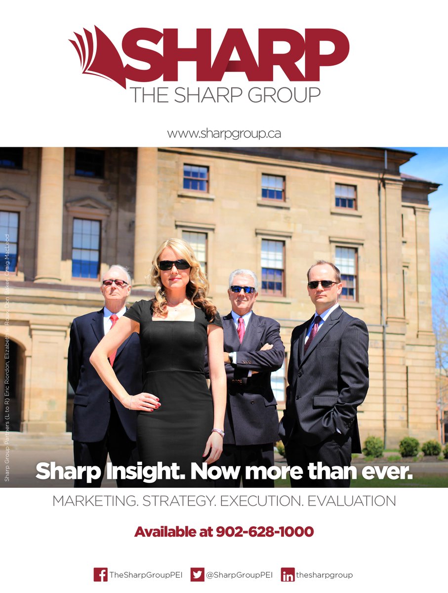 Our sister company The Sharp Group means business <a href="/SharpGroupPEI/">The Sharp Group</a>! #SharpGroupPEI #peibusiness