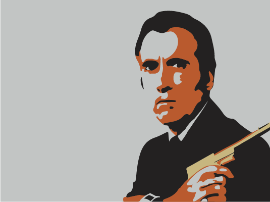 workofmark's tweet image. #illustration I did at work as a #Tribute to the great #SirChristopherLee #themanwiththegoldengun #Scaramanga