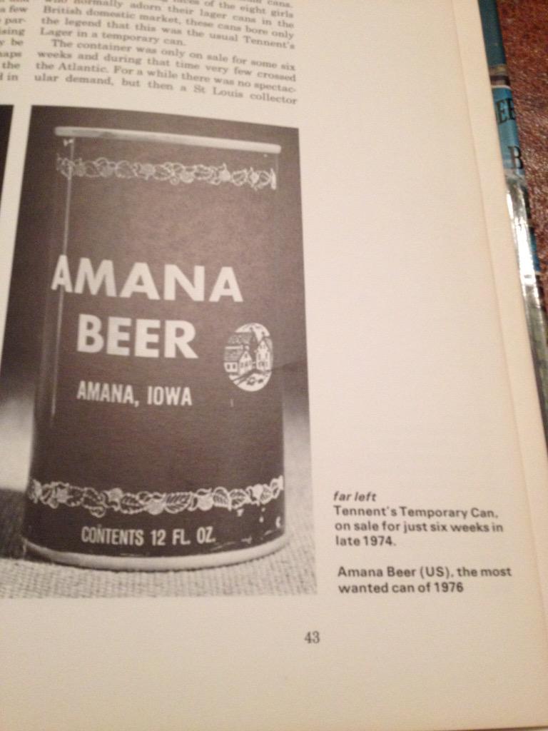 SteinsVinesSC's tweet photo. @millstreambrew the most wanted can amongst collectors of 1976! #IowaBeer http://t.co/I63MwzXkDu