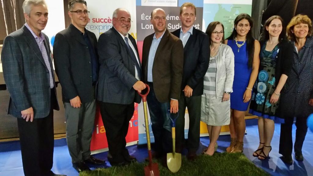 Quelle belle occasion de réunir les élèves des trois écoles à cette pelletée de terre créative et bien réussie!