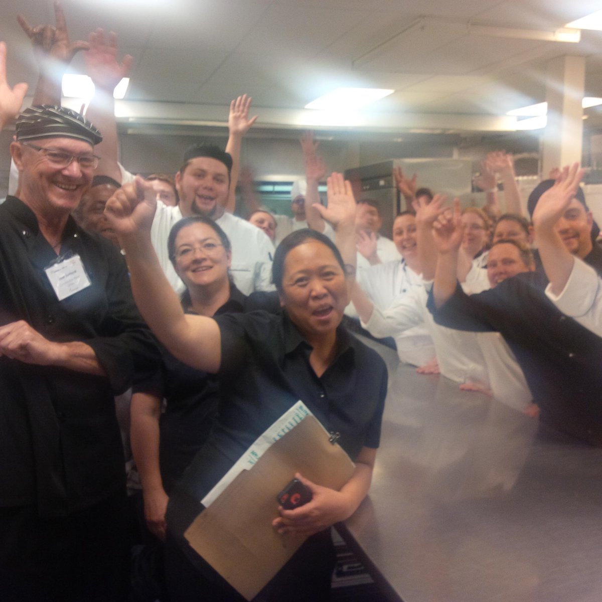 ChefWayne007's tweet photo. @OntheGoQC @SidMehta10 the chefs and cooks believe. Great day cooking up a storm with OTG! http://t.co/7bKLBiYcJO