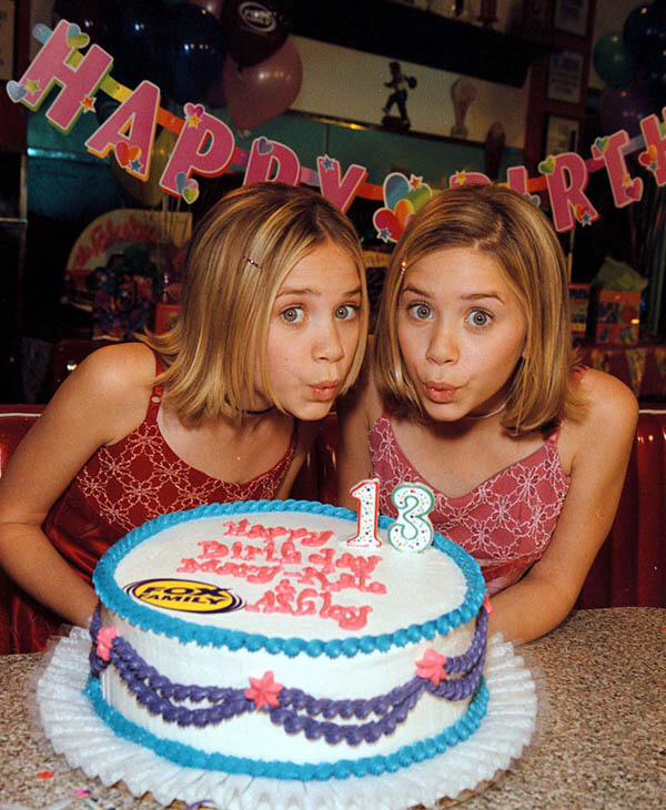 Happy Birthday to Mary-Kate&Ashley Olsen. Can\t believe they are 29 now. On this picture they turned 13. 