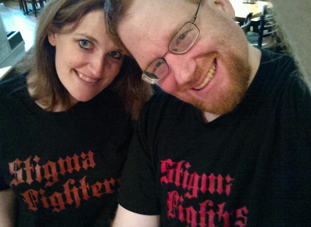 gabehoward29's tweet photo. We are a #stigma fighting couple! @KndlElla and @gabehoward29 :-) http://t.co/hHnHcBpzr1