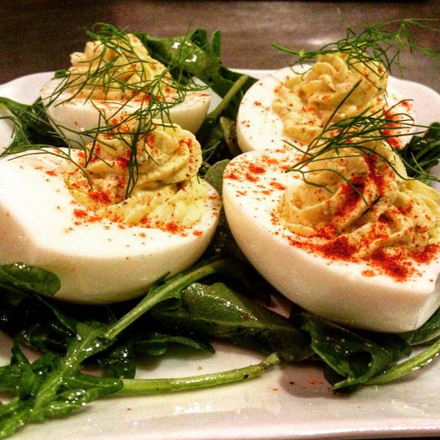 AsburyBar's tweet photo. They're baaaaack! Come and get the perfect #bar #snack to have with your #craft #beer. #deviledeggs http://t.co/S9aLx2GCz3