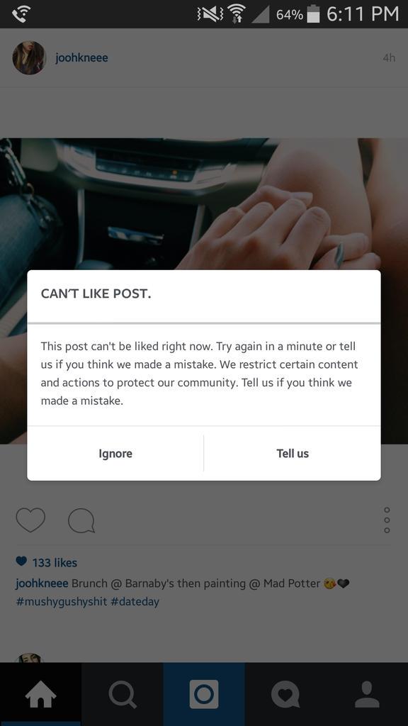 bnguyen_5's tweet photo. When I tried to like your IG photo @shitJUNNYsays.... #TooExplicit http://t.co/FrX5LhtJk4