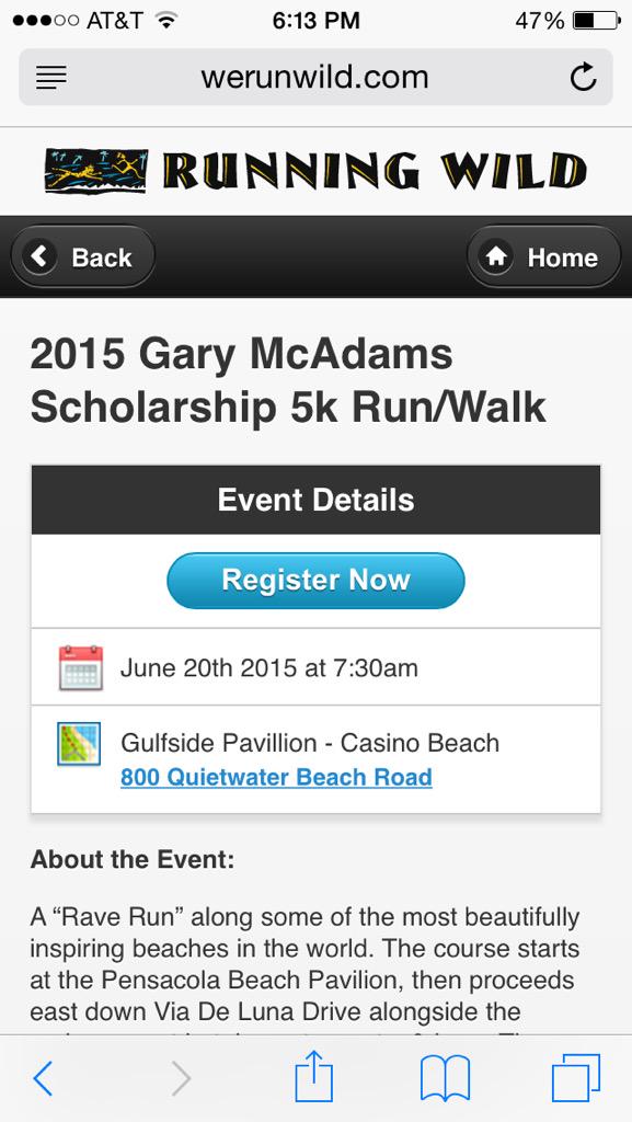 Next Saturday if anyone wants to run it