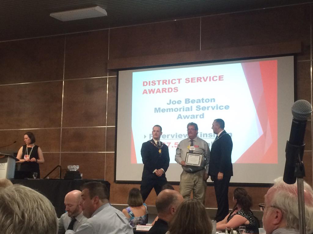 halifaxkinsmen's tweet photo. #congratulations to Riverview Kinsmen for Joe Beaton Memorial Service Award http://t.co/p64lakSfkd