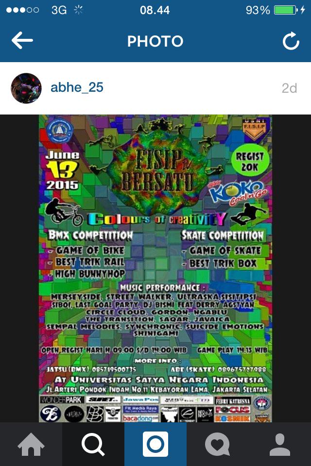 Bila ada waktu silakan datang ke usni comp hari ini start 2.30 sore, jangan telat ya