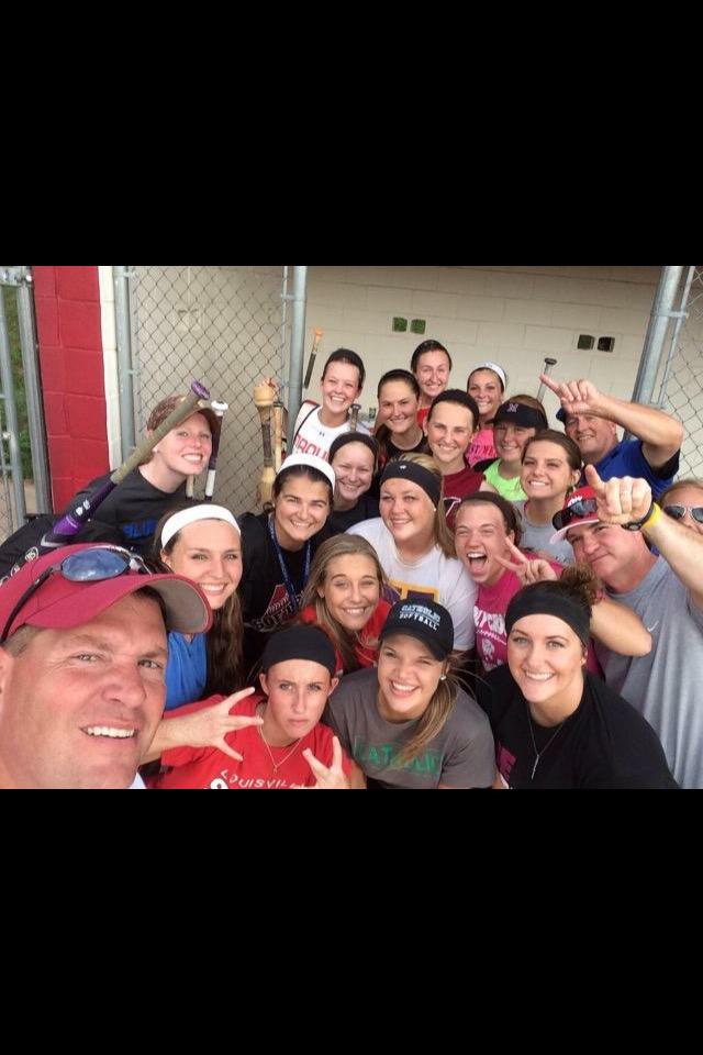 LC_Softball's tweet photo. Hannah Leidecker @HannahBrice11 with her teammates at the East-West All Star Weekend. http://t.co/kuYMiS0vGr